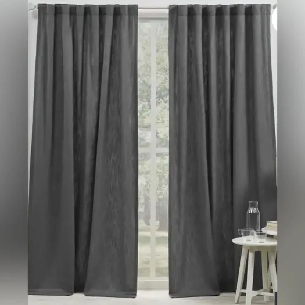 Lauren Ralph Lauren Vienna Back Tab Rod Pocket SingleβPanel - 54x96 - Dark Grey